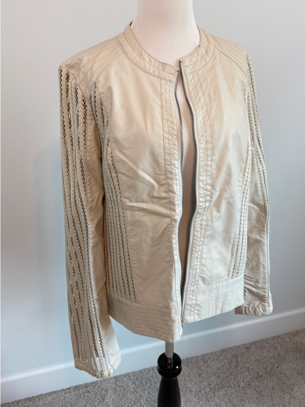 Blanc Noir Moto Jacket Size L